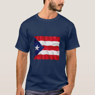 Puerto Rico flagga - grundläggande mörk T-tröja T-shirt