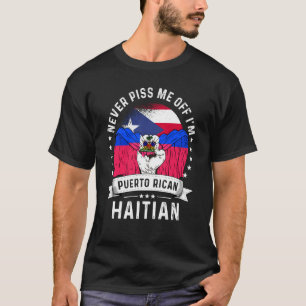 Puerto Rico Flagga Haiti Pridet Humor T Shirt
