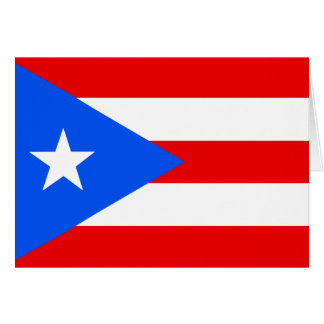 Puerto Rico flagga Hälsningskort