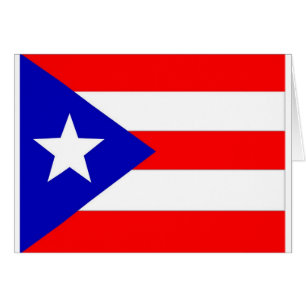 Puerto Rico Flagga Hälsningskort