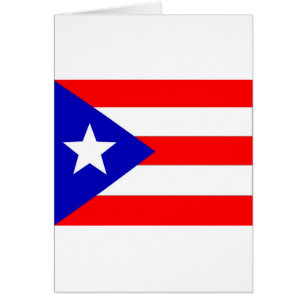 Puerto Rico Flagga Hälsningskort