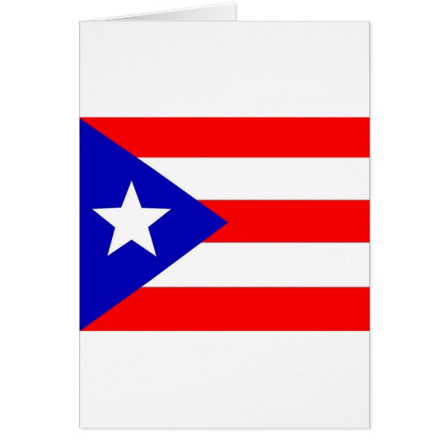 Puerto Rico Flagga Hälsningskort (Framsidan)