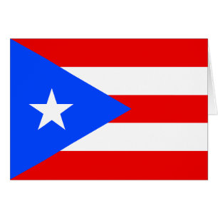 Puerto Rico-flagga Hälsningskort