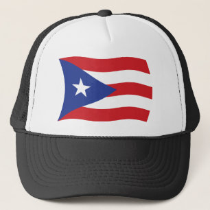 Puerto Rico Flagga Hatt Truckerkeps