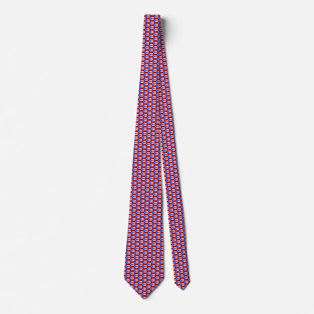 Puerto Rico Flagga Honeycomb Tie Slips (Framsida)