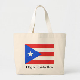 Puerto Rico Flagga Jumbo Tygkasse