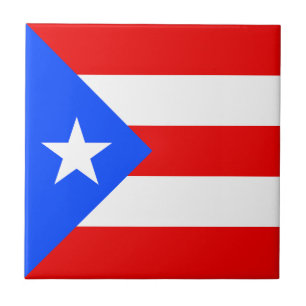 Puerto Rico-flagga Kakelplatta
