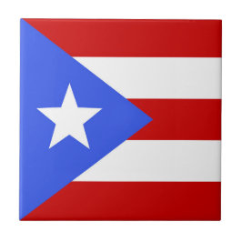 Puerto Rico flagga Kakelplatta