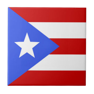 Puerto Rico flagga Kakelplatta