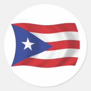 Puerto Rico Flagga Klistermärke