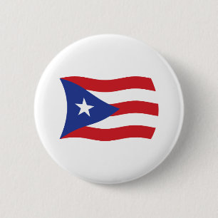 Puerto Rico Flagga Knapp