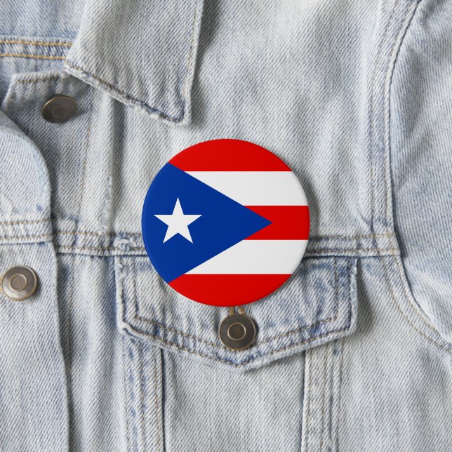 Puerto Rico flagga Knapp (In Situ)