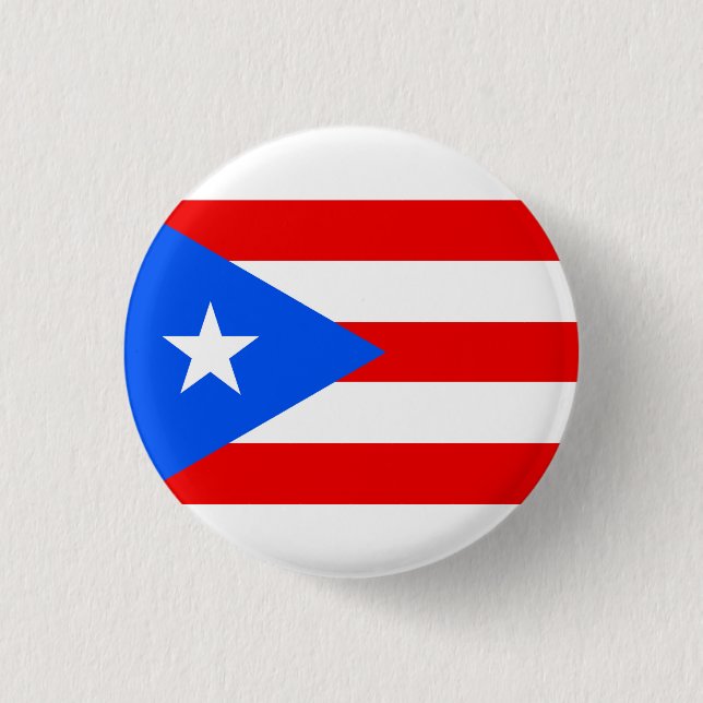 Puerto Rico flagga Knapp (Framsida)