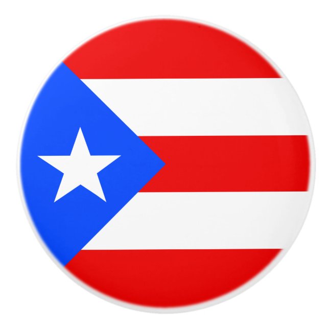 Puerto Rico Flagga Knopp (Framsidan)