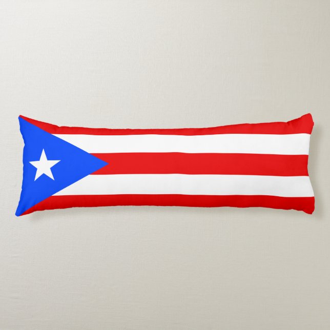 Puerto Rico-flagga Kroppskudde (Framsidan)