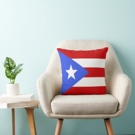 Puerto Rico flagga Kudde