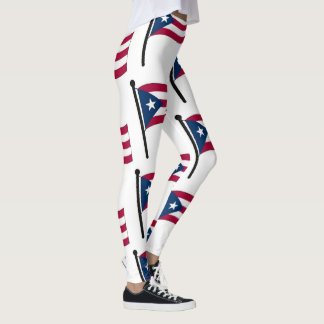Puerto Rico flagga Leggings