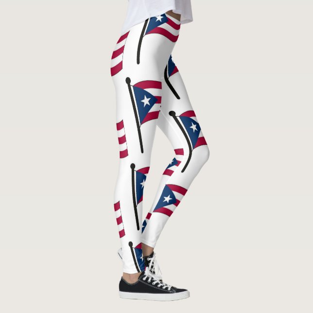 Puerto Rico flagga Leggings (Höger)