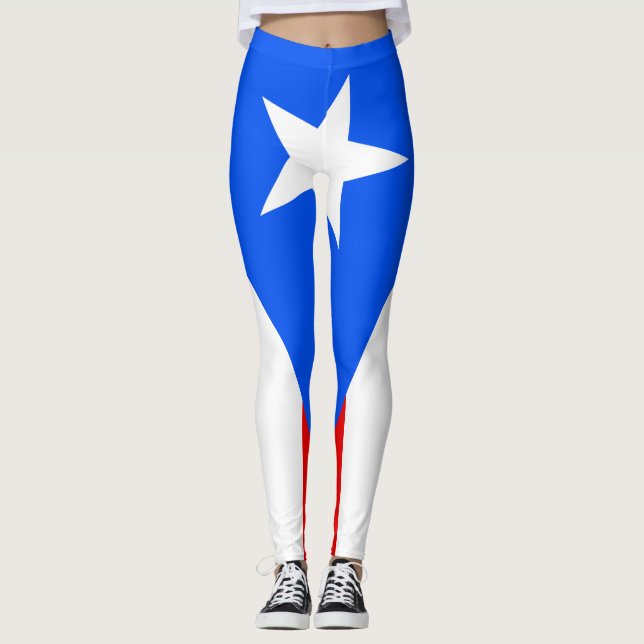Puerto Rico-flagga Leggings (Framsida)