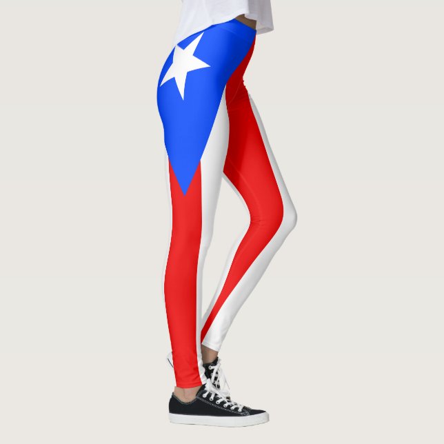 Puerto Rico Flagga Leggings (Höger)
