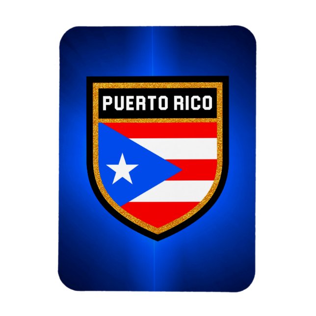 Puerto Rico Flagga Magnet (Vertikal)