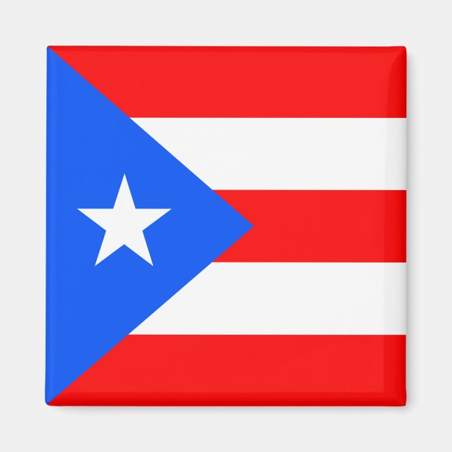 Puerto Rico Flagga Magnet (Framsidan)