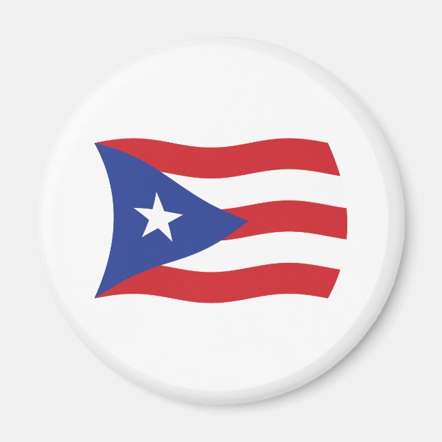 Puerto Rico Flagga Magnet (Framsidan)