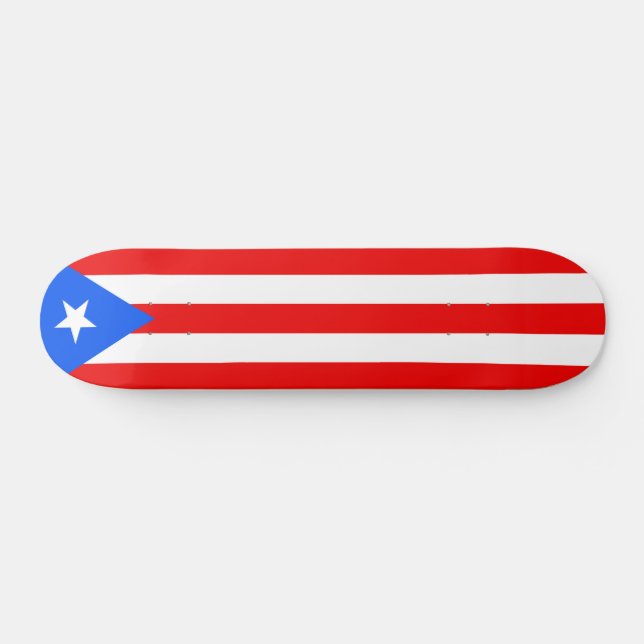 Puerto Rico Flagga Mini Skateboard Bräda 18,5 Cm (Horz)