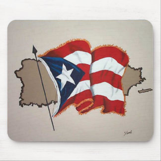 Puerto Rico Flagga Mouse Pad! Musmatta