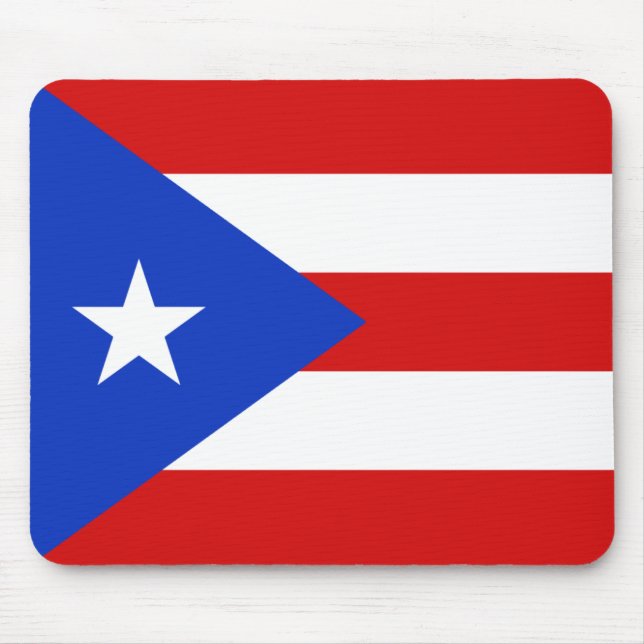 Puerto Rico flagga Mousepad Musmatta (Framsidan)