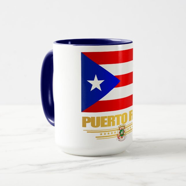 Puerto Rico Flagga Mugg (Framsida vänster)