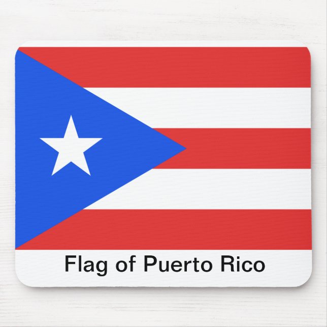 Puerto Rico Flagga Musmatta (Framsidan)
