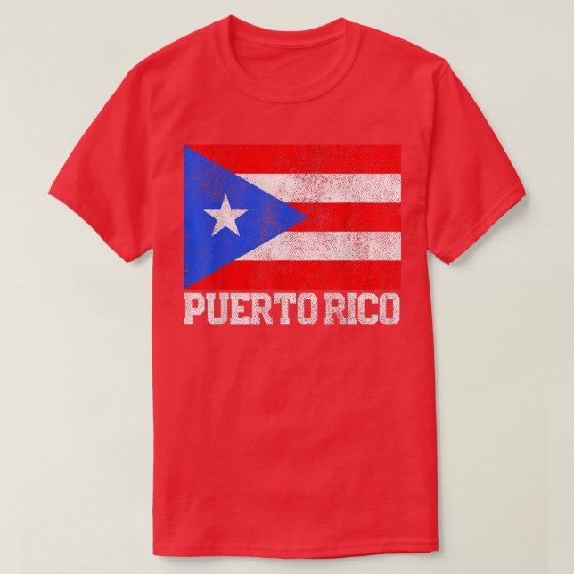 Puerto Rico Flagga NationalPridet Roots Land Fami T Shirt (Design framsida)
