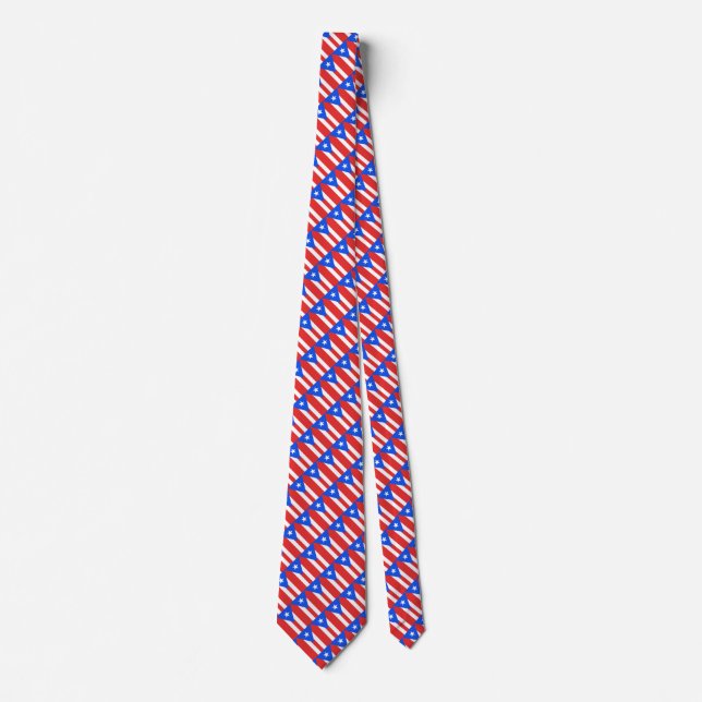 Puerto Rico Flagga Necktie Slips (Framsida)