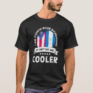Puerto Rico Flagga Nicaragua Grown Patriot Land P T Shirt