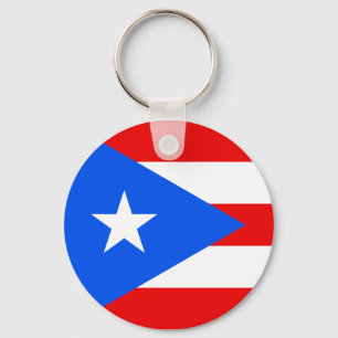 Puerto Rico flagga Nyckelring
