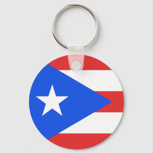 Puerto Rico Flagga Nyckelring