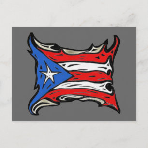 Puerto Rico Flagga of Reggaeton Vykort