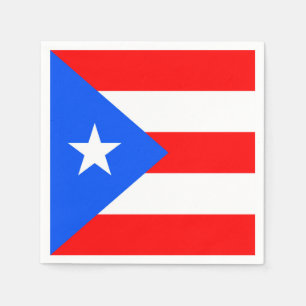 Puerto Rico Flagga Pappersservett
