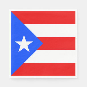 Puerto Rico-flagga Pappersservett