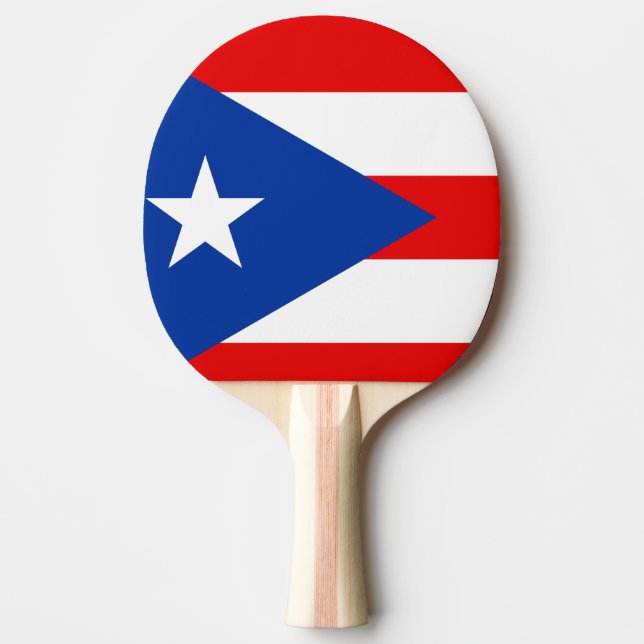 Puerto Rico flagga Pingisracket (Framsidan)