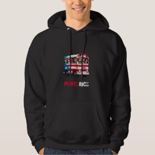 Puerto Rico Flagga Pojkar Flickor Barn Buss Hispan Hoodie