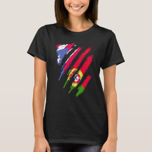 Puerto Rico Flagga Portugal Grown Patriot Land St T Shirt