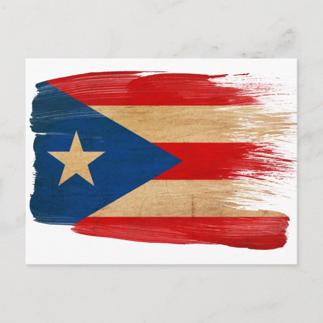 Puerto Rico Flagga Postcards Vykort (Framsida)