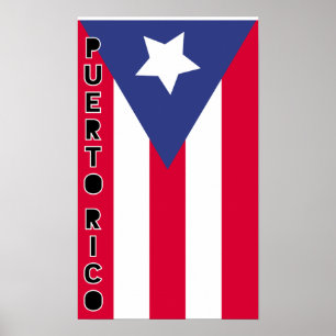 Puerto Rico Flagga Poster