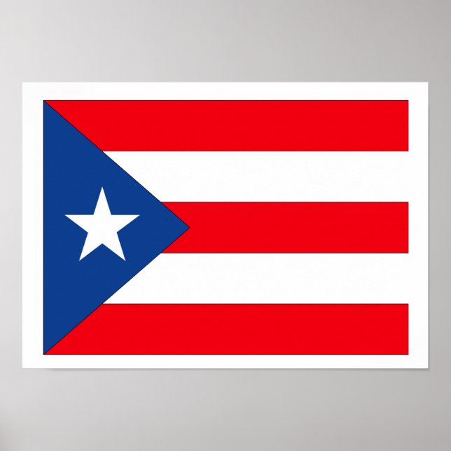 Puerto Rico Flagga Poster (Framsidan)