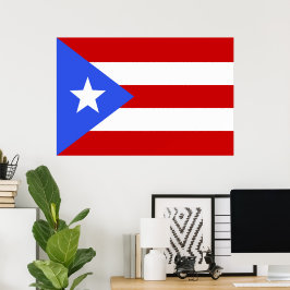 Puerto Rico flagga Poster