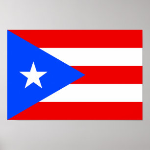 Puerto Rico-flagga Poster