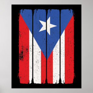 Puerto Rico Flagga Poster