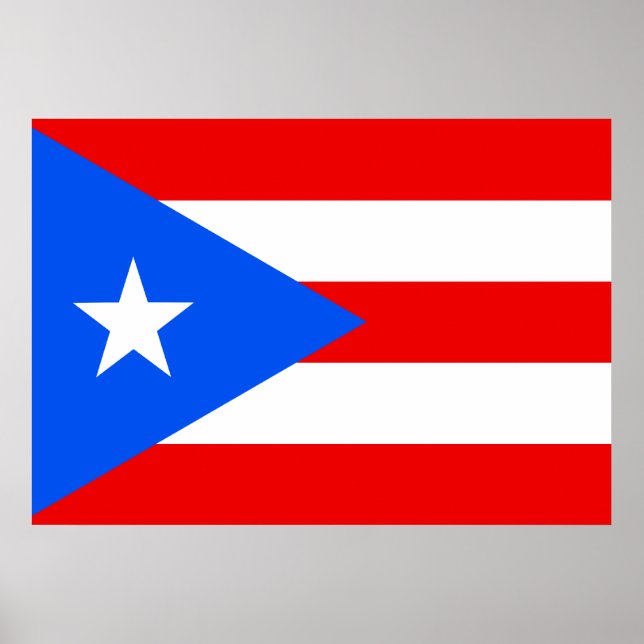 Puerto Rico Flagga Poster (Framsidan)